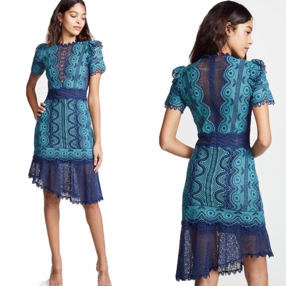 Sea New York Crochet Midi Dress